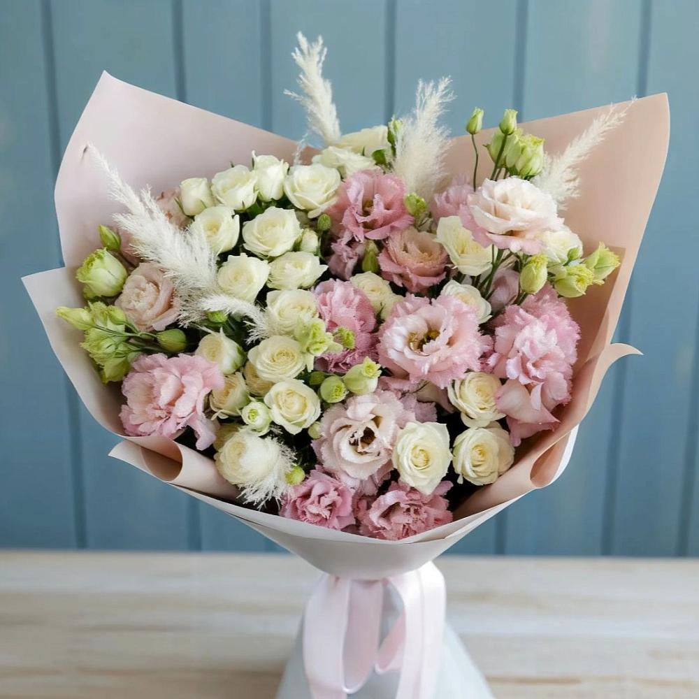 Букет цветов из: Альстромерии и Розы в Дубранивке