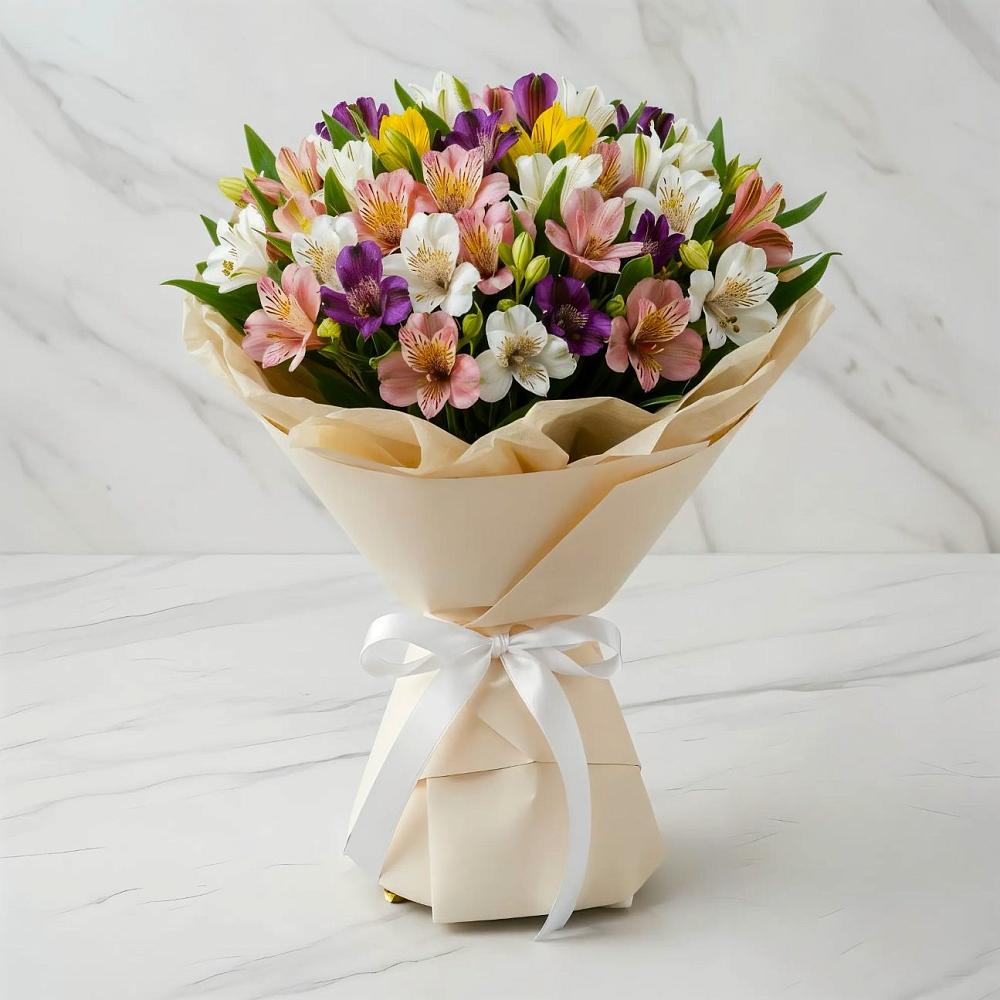 Букет цветов из: Альстромерии в Дубранивке