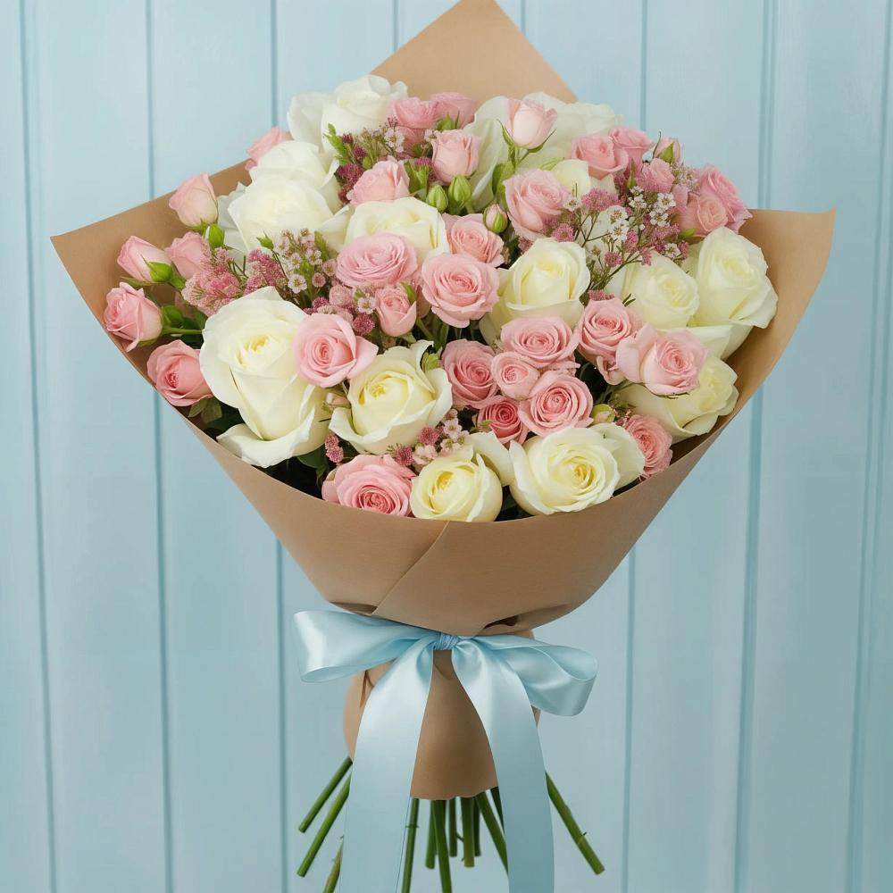 Букет цветов из: Розы в Дубранивке