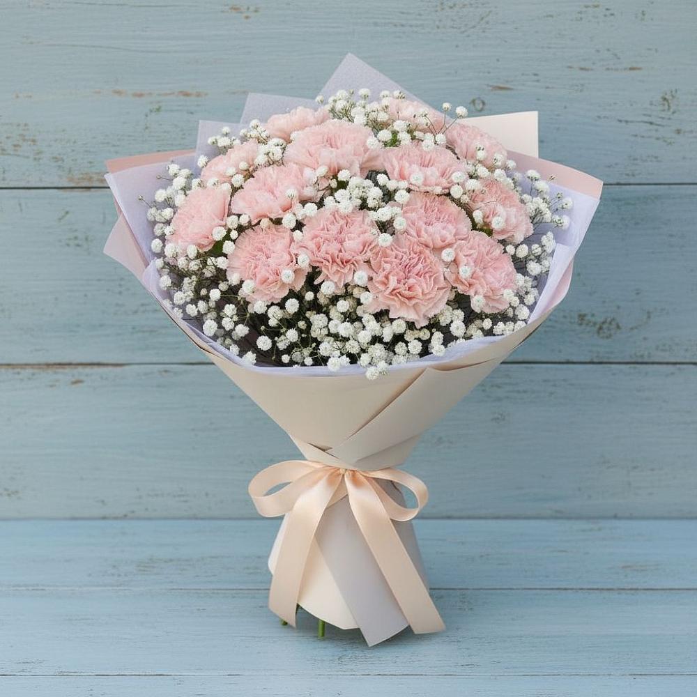 Букет цветов из: Гвоздики в Дубранивке