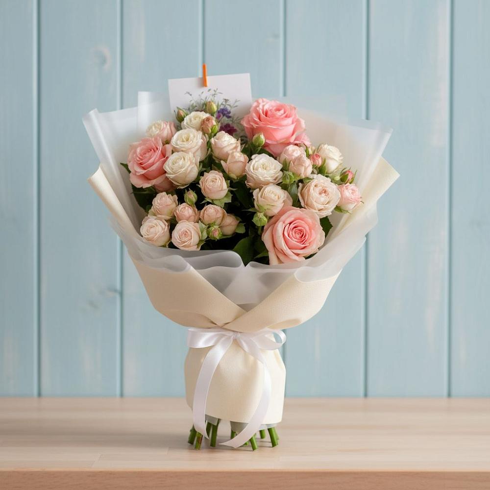 Букет цветов из: Розы в Дубранивке