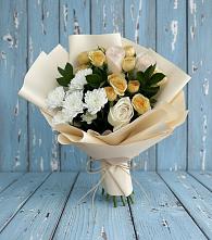 Букет цветов из:  Розы и Хризантемы в Дубранивке
