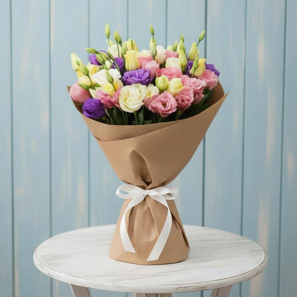 Букет цветов из: Лизиантусы в Дубранивке