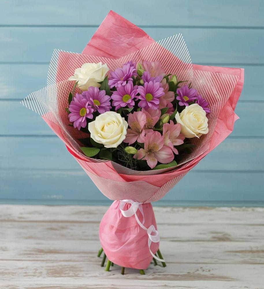 Букет цветов из: Герберы в Дубранивке