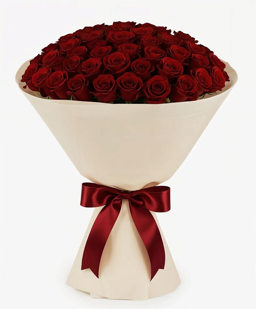 Букет 101 Бордовая роза Блэк Бакарра в Дубранивке