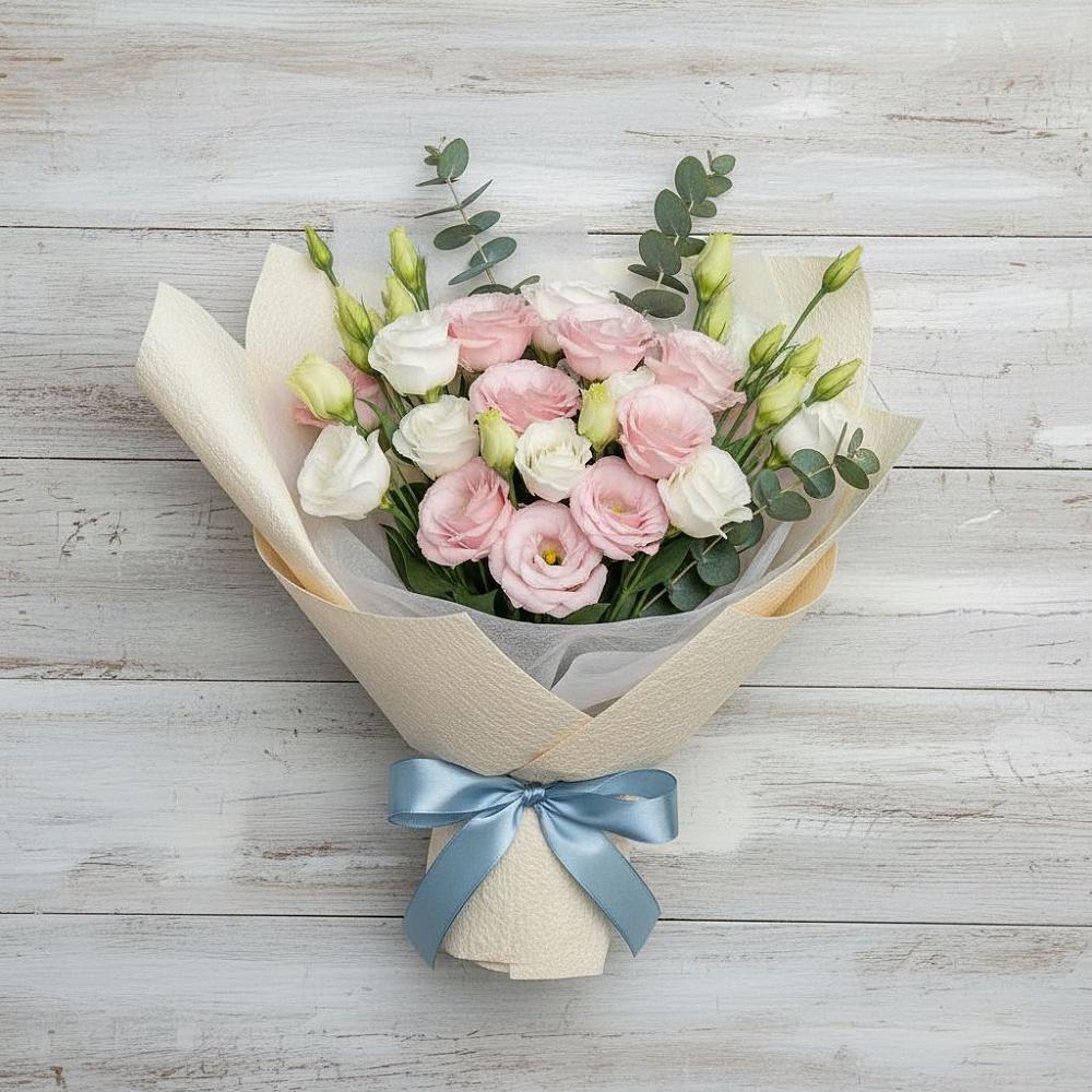 Букет цветов из: Лизиантусы в Дубранивке